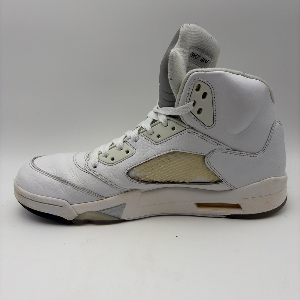 Size 12 - Air Jordan 5 Retro 2015 White Metallic*READ DESCRIPTION* - Picture 8 of 13